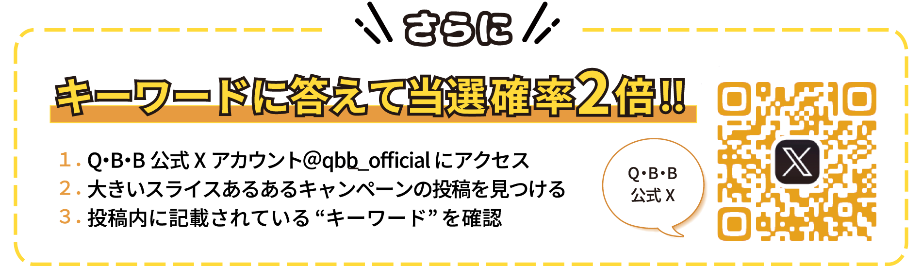キーワードに答えて当選確率2倍！